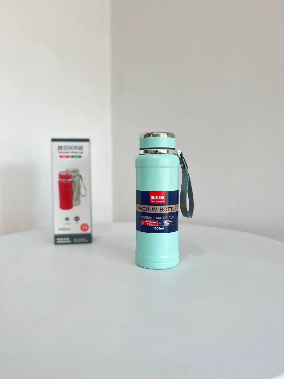 فلاسک استیل jk سبزآبی 1000 میل